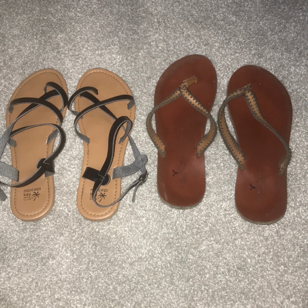 Two pairs of sandals